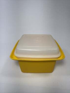 Vintage Tupperware Jam, Butter, Cheese Keeper 861-1 W/Lid 862-3 L2